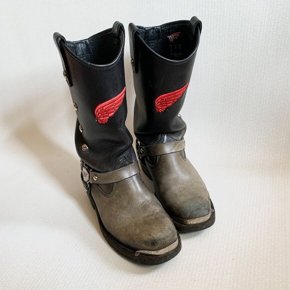 Red Wing Leather Biker Boots – Size 7 US /37,5 EUR - Picture 6 of 8